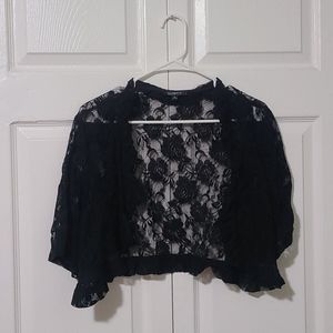Lace Cropped Cardigan